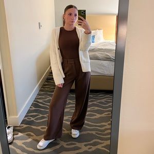 Wide Leg Tailored Pants